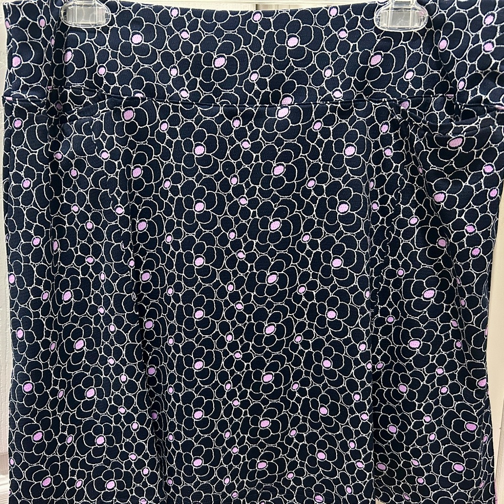 Sport Haley Navy and Lavender Golf Skort L